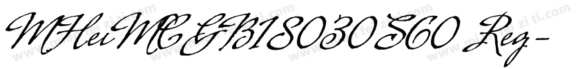 MHeiMCGB18030S60 Reg字体转换